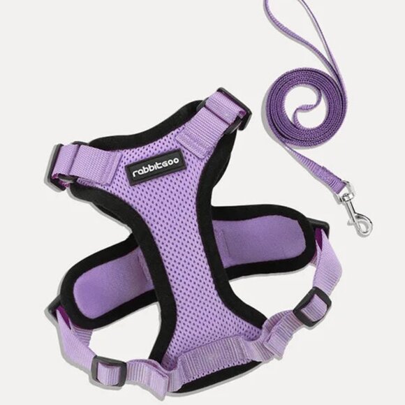RABBITGOO Lilac Purple Cat Harness & Leash Size Medium - Picture 10 of 10